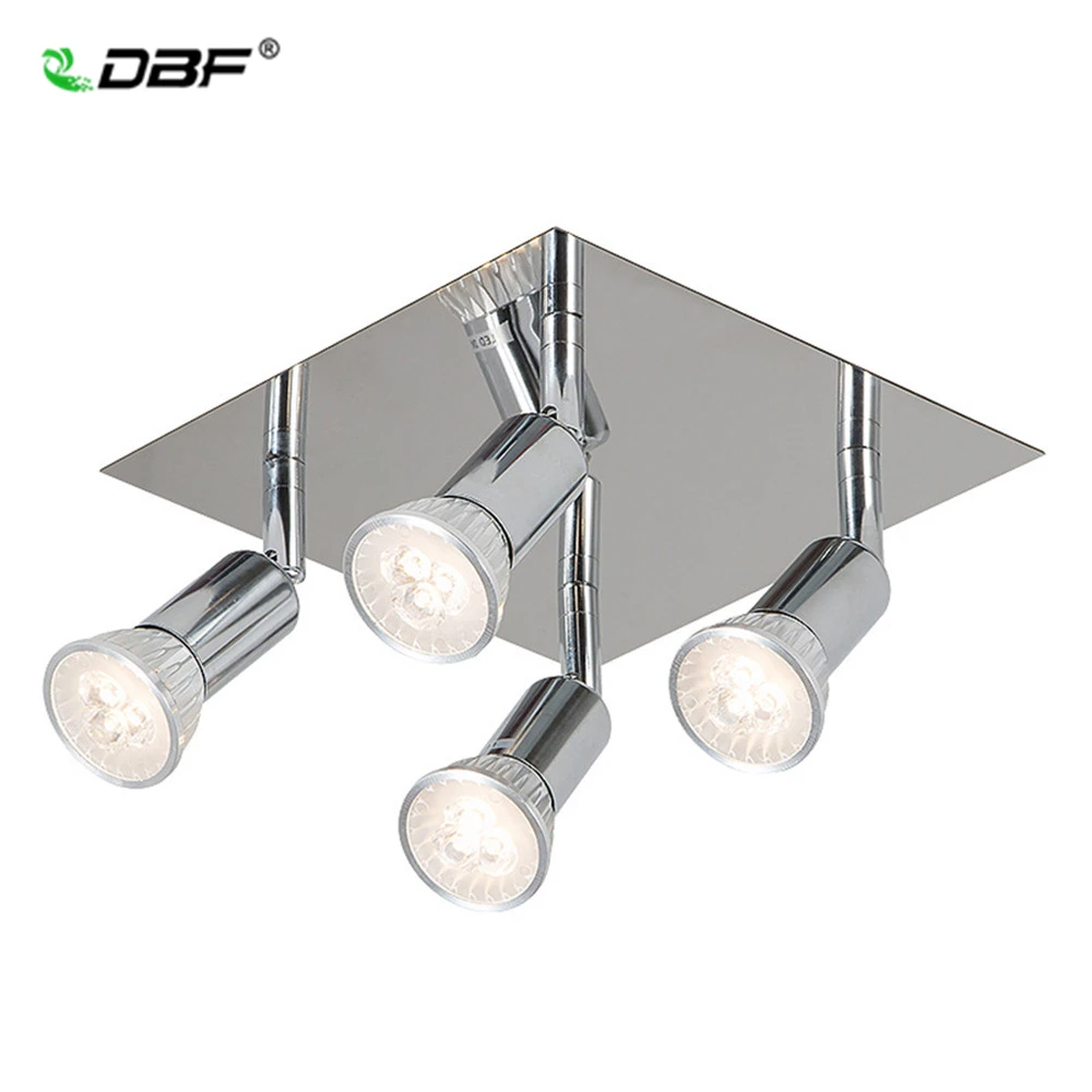 Светодиодный потолочный светильник с квадратной поверхностью 3 вращающихся