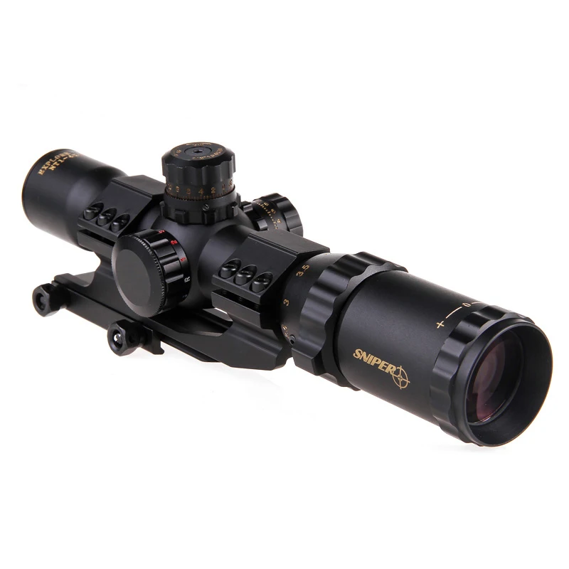 

SNIPER NT 1-4x28 GL Hunting Riflescopes Adjustable Red Hunting Light Tactical Scope Reticle Optical Rifle Scope Fast Focus
