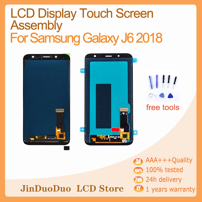 

Amoled For Samsung Galaxy J6 2018 LCD Display Touch Screen Digitizer For Samsung J600 Display Replacement J600G J600F SM-J600FN