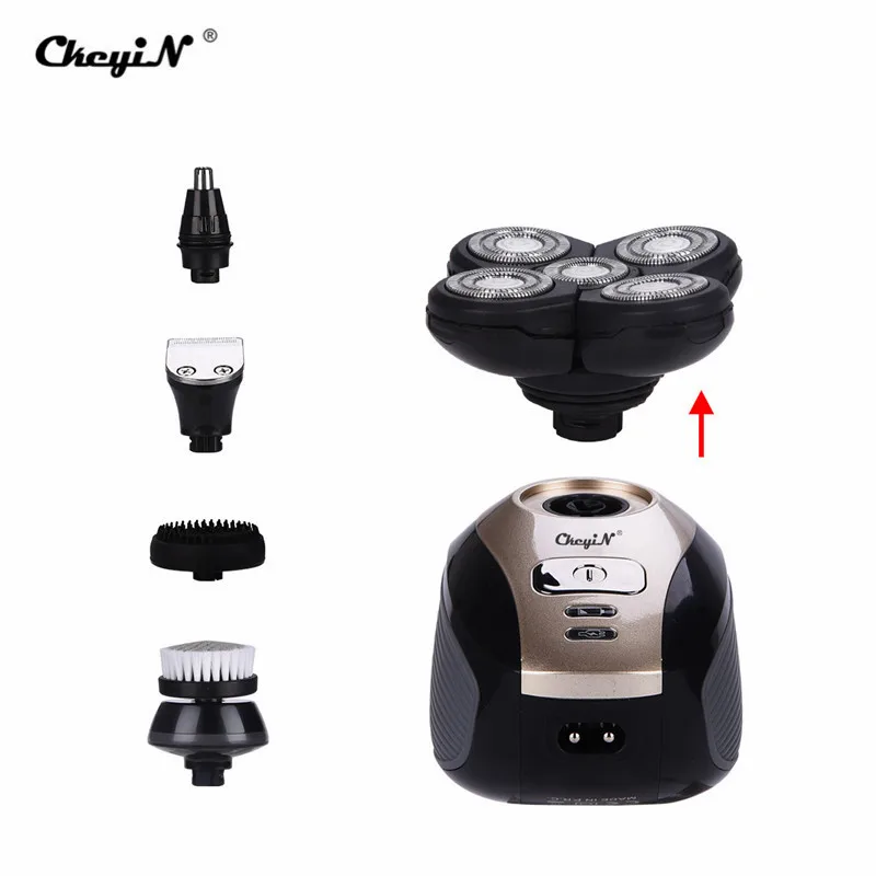 Multifunctional 4D Electric Shaver Nose Trimmer Full Body Washable Shaving Machine Beard Kit with 5 Heads 0 | Бытовая техника
