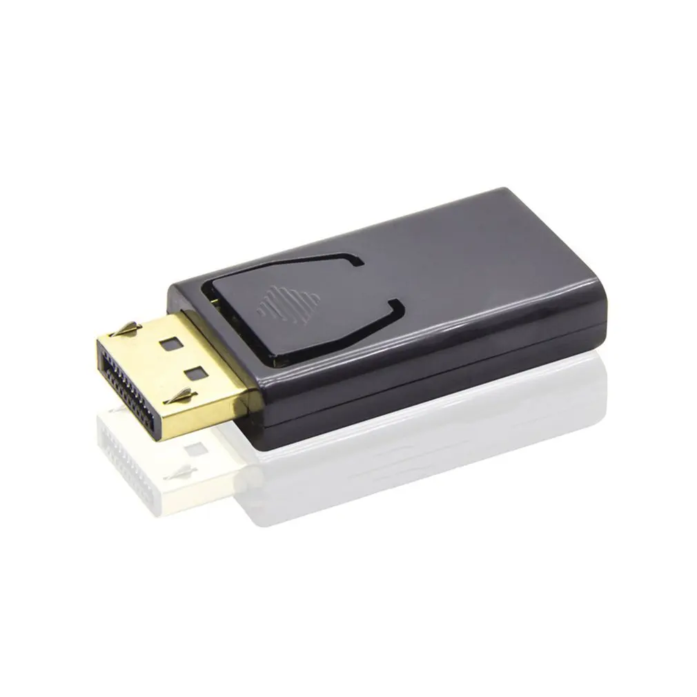 Переходник для порта дисплея DP папа HDMI мама черный высококачественный