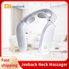 Оригинальный массажер Jeeback для горла, стимулятор шейного отдела, инфракрасный нагреватель, L-образный, рабочая одежда с Xiaomi Mijia