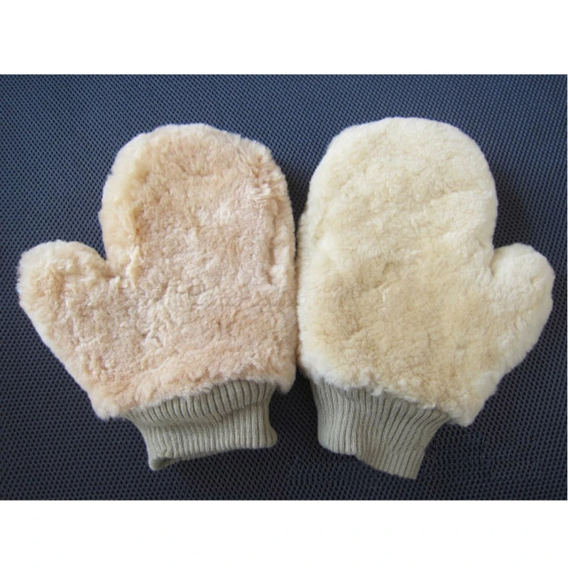

Double Side No Scratch Super Soft Wool Mitt,Plush Mitt Car Wash Glove Auto Detailing Cleaning Brushes Sponge J60F
