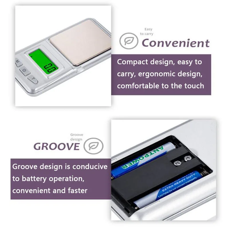 

Mini Multi-Function Digital Scale 100/200/300/500g 0.01g High-Precision Backlight Electronic Pocket Weighing gram Weight Palm