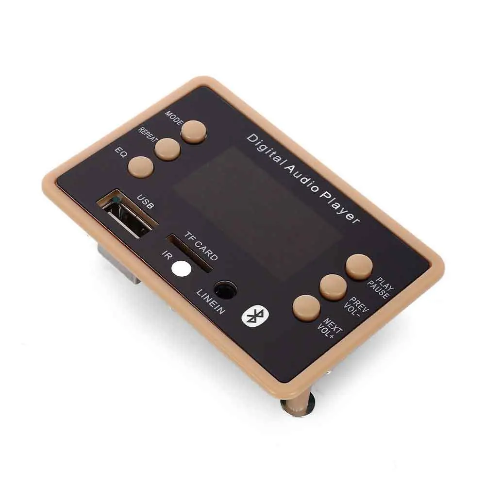 DC 12V цифровой дисплей MP3 декодер плата TF WAV WMA Bluetooth 5 0 FM радио автомобильный аудио