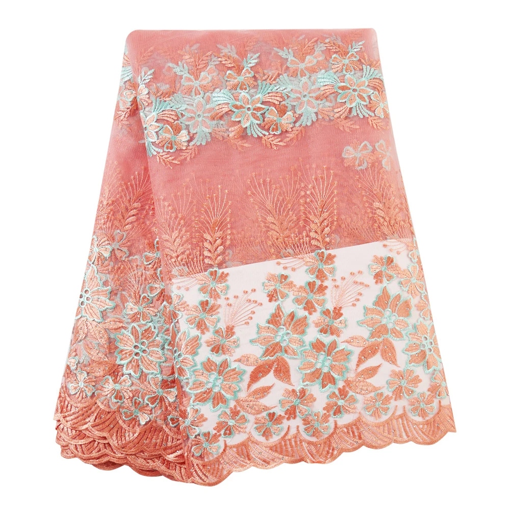 Африканская кружевная ткань с блестками 2019 горячая Распродажа блестящая высокое