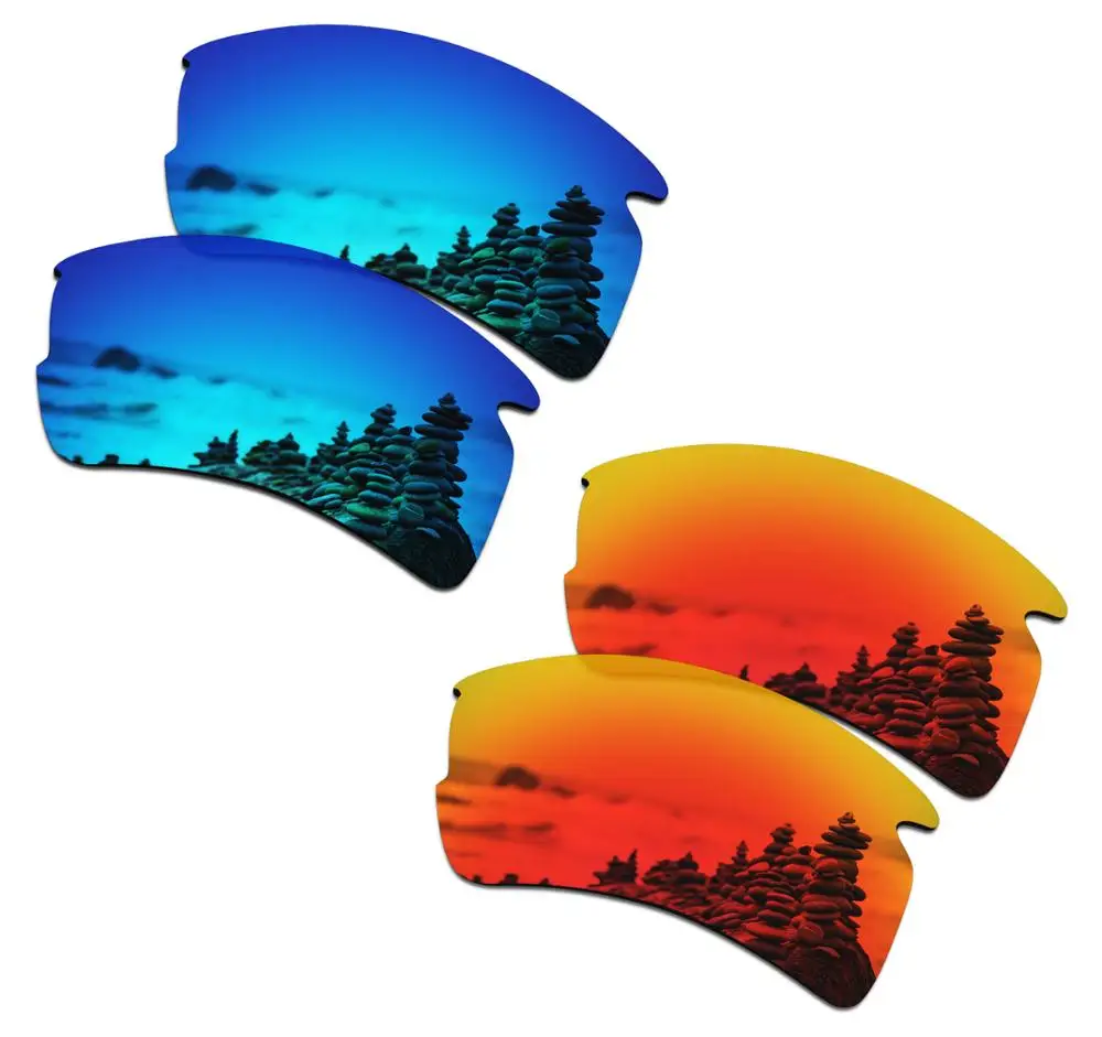 Blue and Red SmartVLT поляризованные Сменные линзы для солнцезащитных очков Oakley Flak 2,0 XL-несколько вариантов - Цвет линз: Blue and Red
