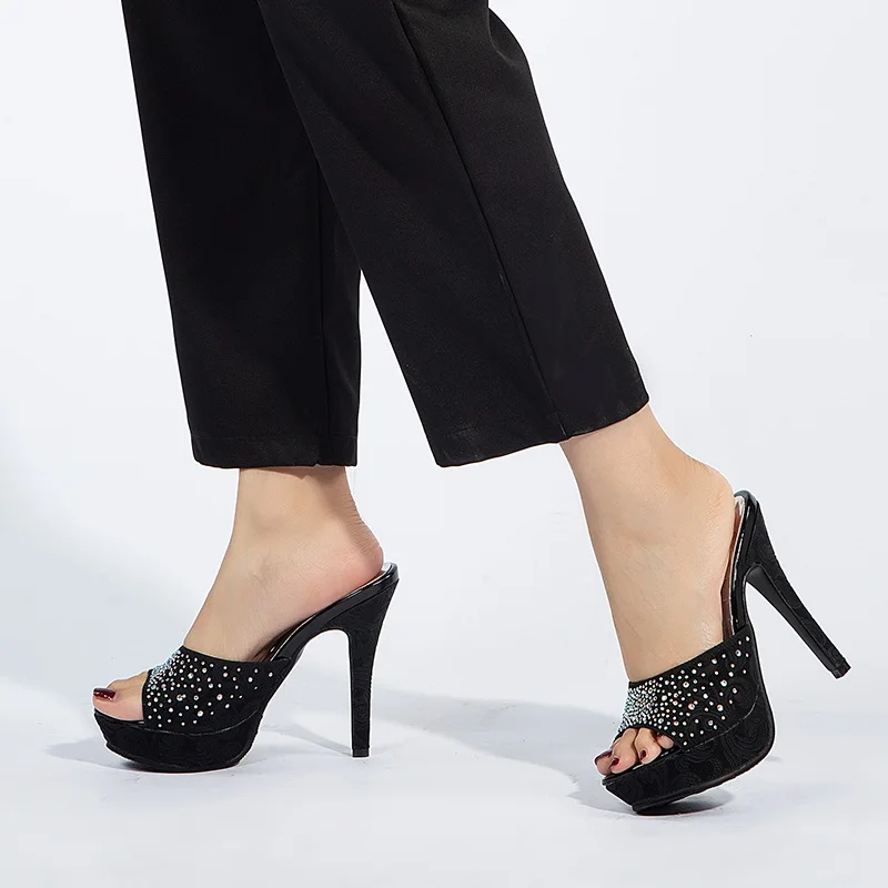 

fashion crystal shoes summer women's sandals sexy peep-toe shoes women high-heeled platfrom casual party shoes women dress shoes