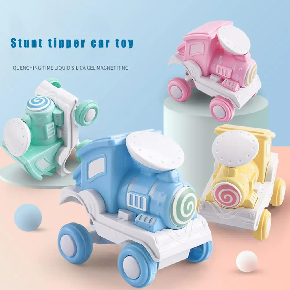 

Inertia Car Toy 360-degree Turn-over Stunt Pull Back Friction Press Small Train Model Mini Puzzle Birthday gift Toy for children