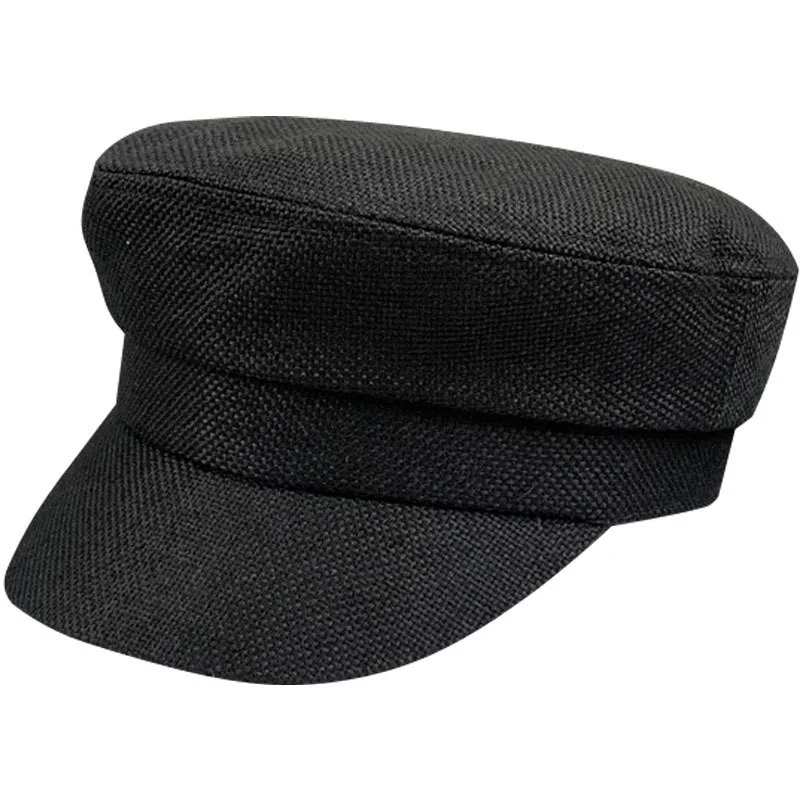 

Man Big Size Flat Top Caps Adult Cotton and Linen Sun Cap Lady Navy Hats Man Big Size Military Hat 54cm 56cm 57.5cm 59cm 61cm