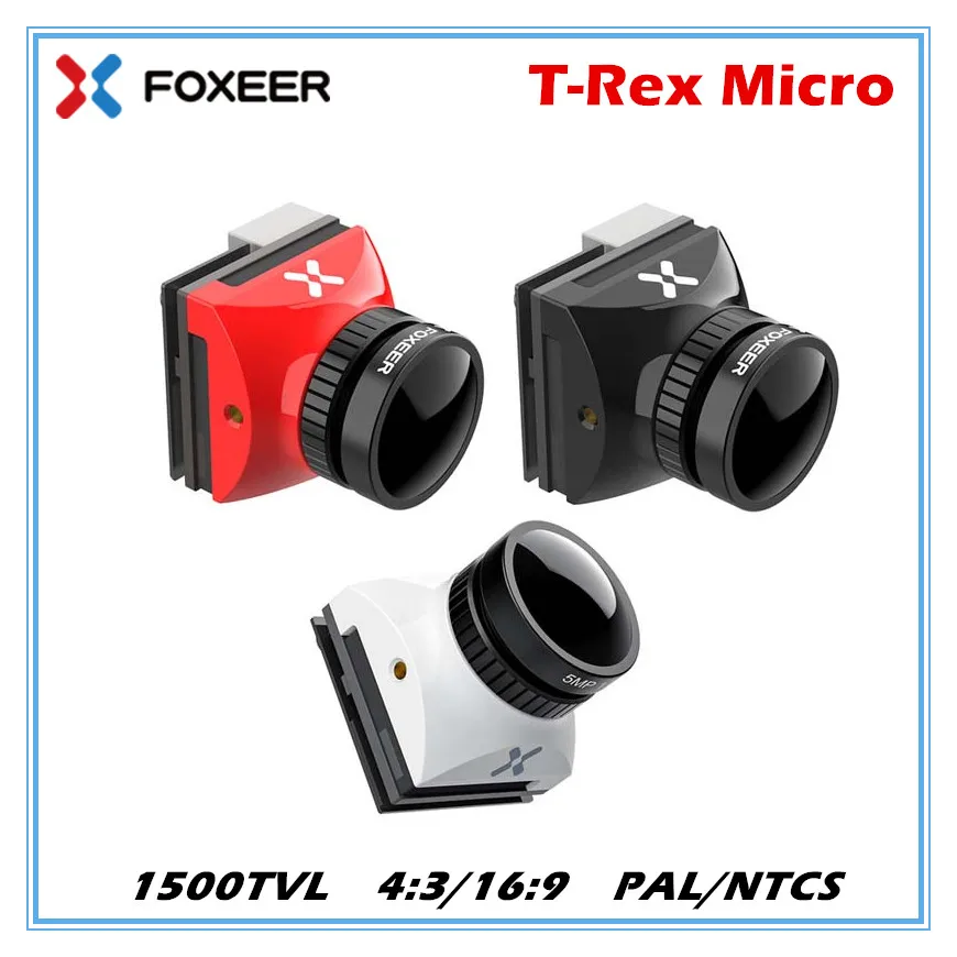 Foxeer T Rex Micro 1500TVL Super WDR 4:3/16:9 PAL/NTSC переключаемая с низкой задержкой широкая