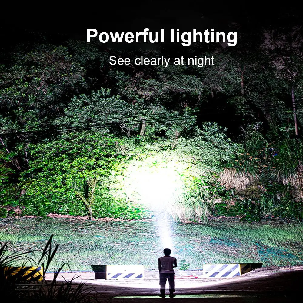 

xhp70.2 powerful LED tactical flashlight Rechargeable 18650 26650 battery USB torch XM L2 flashlights XHP50 hunting lantern