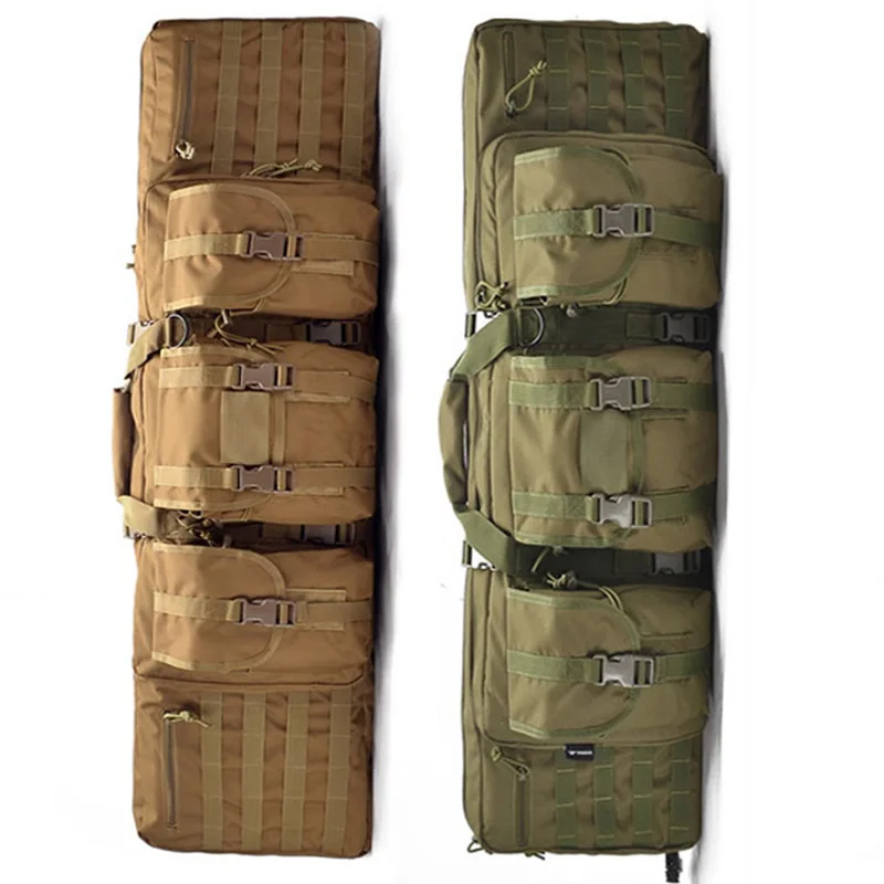 Купи 93cm/118cm/142cm Outdoor Hiking Camping Fishing Bag Tactical Airsoft Rifle Case Gun Bag Hunting Backpack For Hunting Shooting за 1,660 рублей в магазине AliExpress