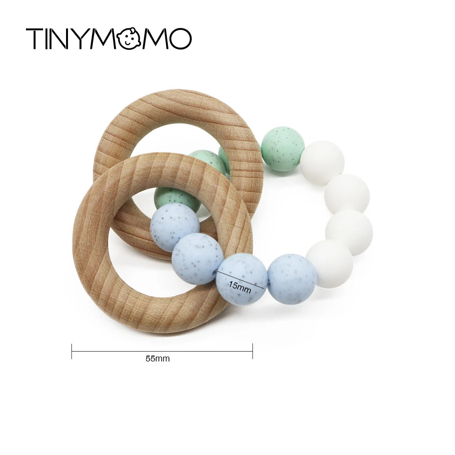 Деревянный Прорезыватель для зубов детей детские деревянные погремушки игрушки