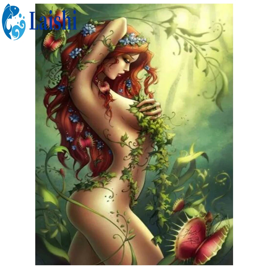 

5D алмазная живопись «сделай сам», Бабочка, женщина, круг, полная круглая дрель/квадратный герой, мозаика для вышивки крестиком, мозаика, этикетка для домашнего декора