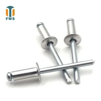 50 pcs din en iso 15979 gb t 12618 2 aluminum m4 13 25mm open end blind rivets with protruding head for furniture airplane
