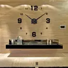 Большие настенные часы 77 muhsein сделай сам, акриловые зеркальные цифровые часы, 3D настенные часы, персонализированные цифровые настенные часы, бесплатная доставка