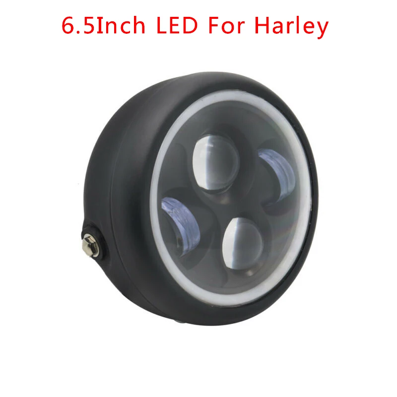 

6.5In Motorcycle Headlight LED Motorcycle Headlight Angel Eyes Halo 1pc 1x