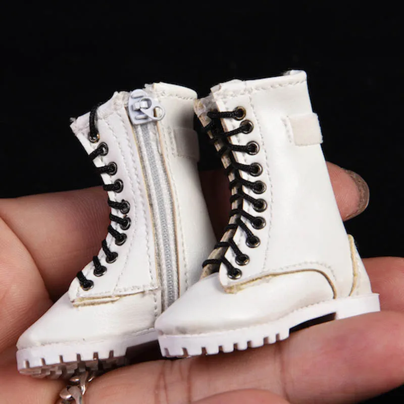 

12 "action figure model accessories 1/6 scale mid boots 19XG43 shoes female soldier men sexy bright leather boots