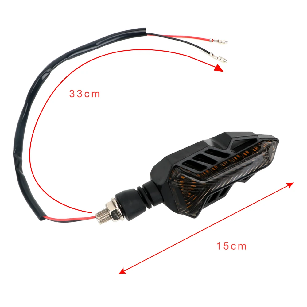 

YOSOLO 1 Pair 13LEDs Indicator Light Motorcycle Turn Signals Lamp Universal Yellow Constantly/ Flowing Bright Turn Signal Light