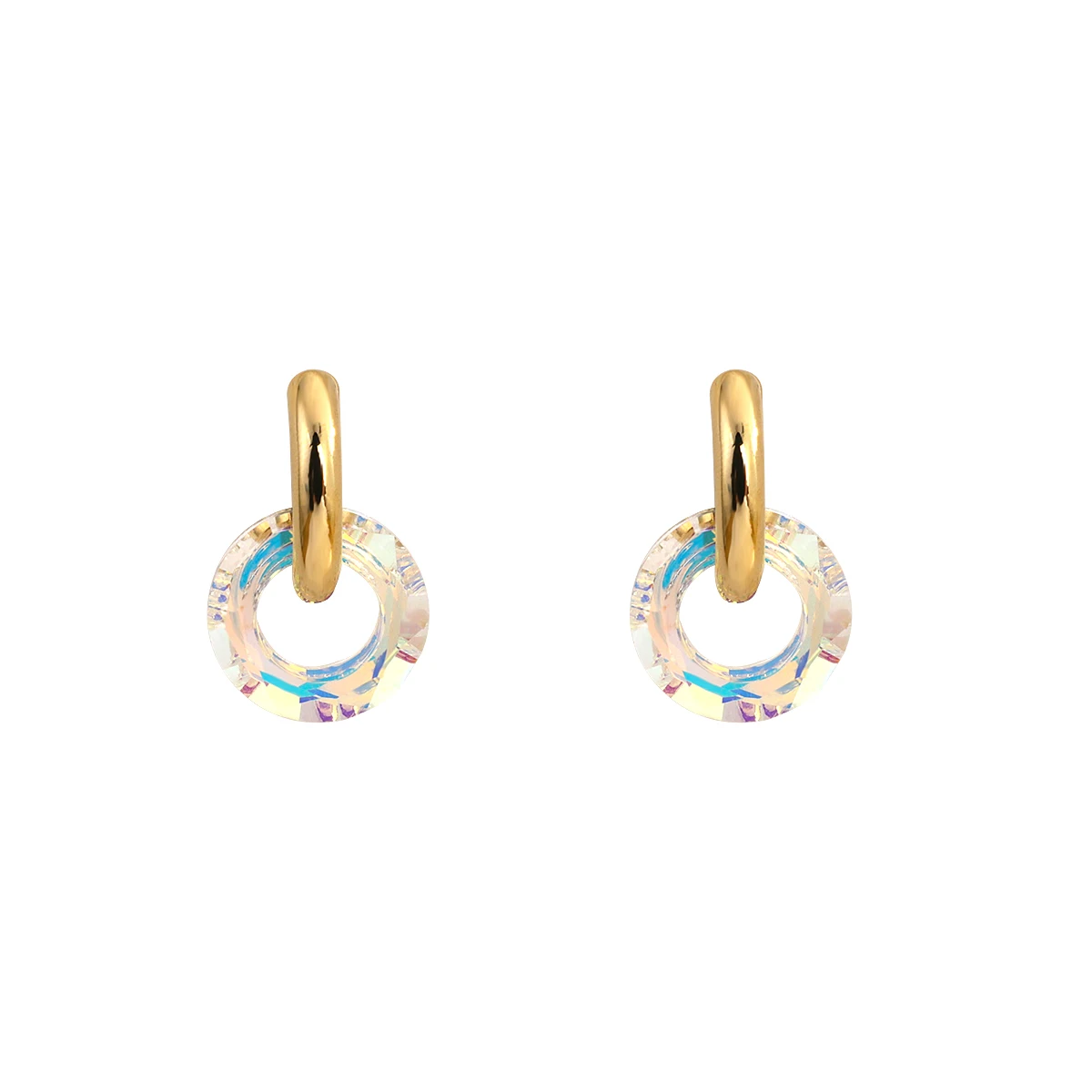 

AMORCOME Fashion Punk Love Heart Gold Hoop Earrings for Women Cute Romantic Drop Earrings 2021 Trendy Jewelry