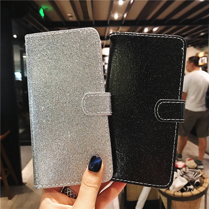 Coque Huawey P Smart 2019 блестящие аксессуары для телефонов модный простой раскладной