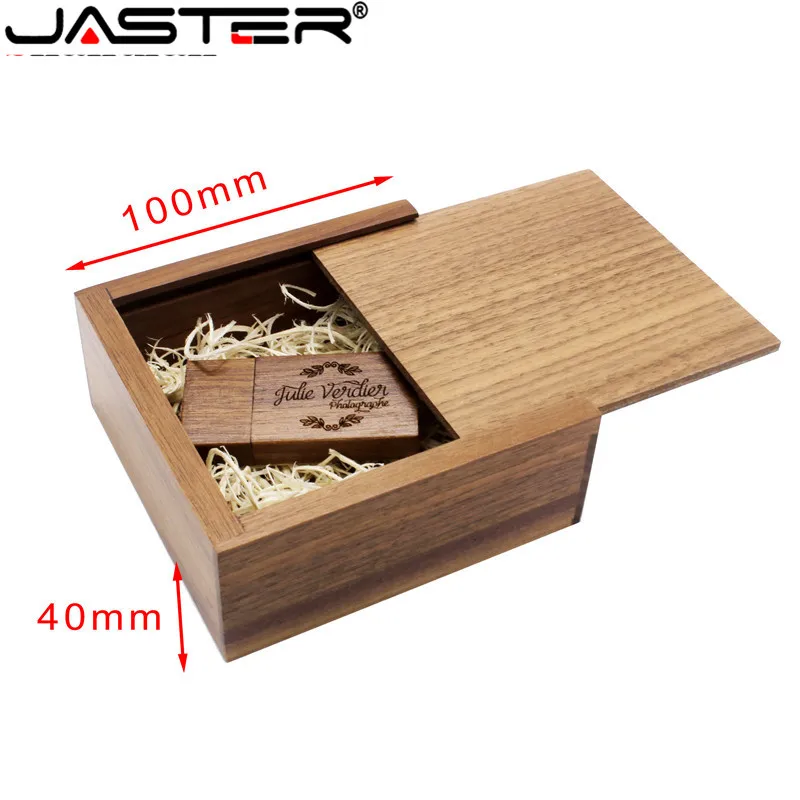 Фотоальбом JASTER из орехового клена деревянный usb + коробка карта памяти флешка 8 ГБ
