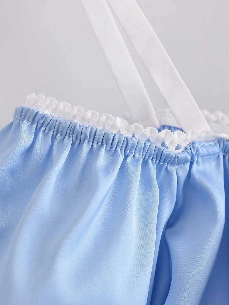 

Women's Sexy Style Blouse V-neck Backless Lace Summer