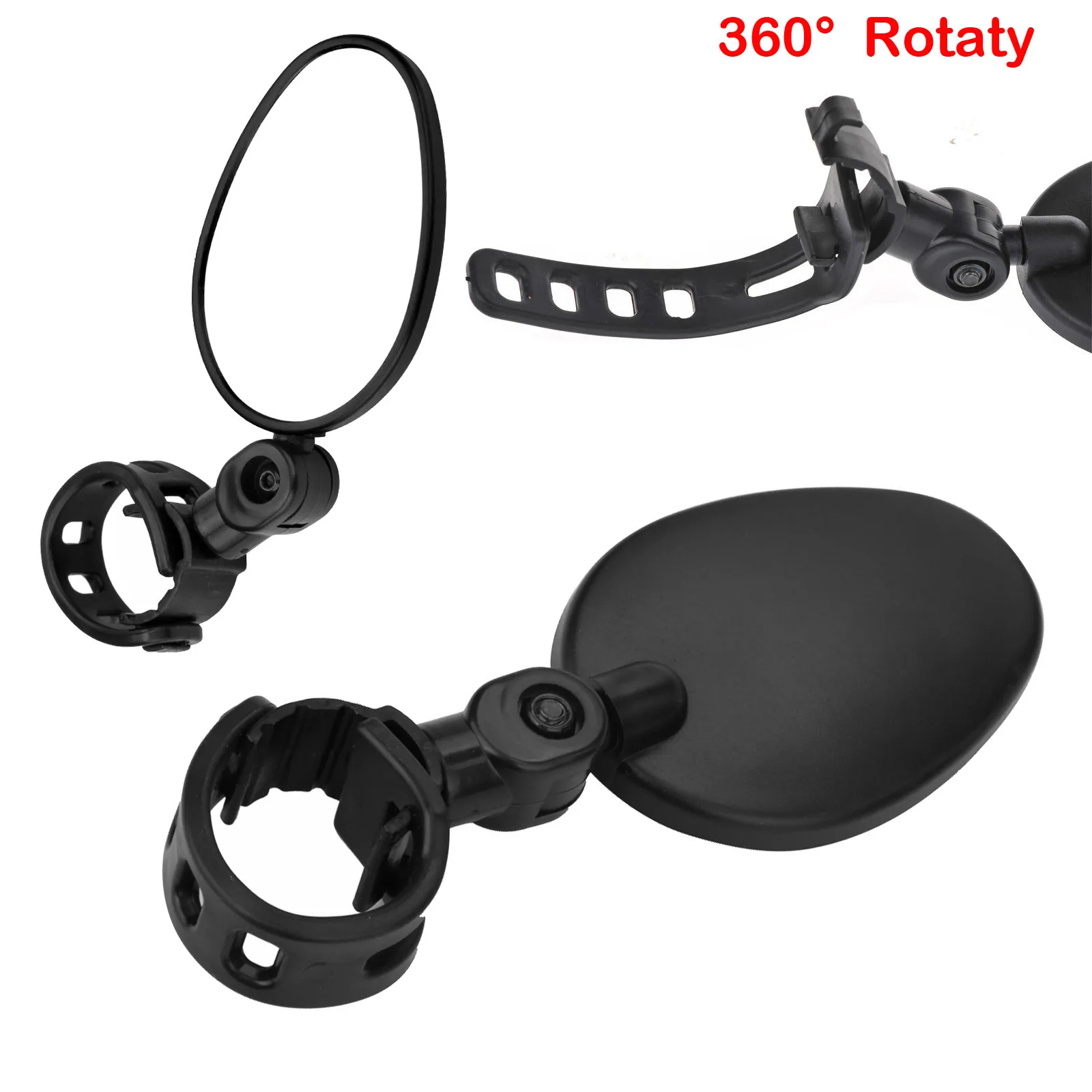 2 шт. широкоугольные выпуклые велосипедные зеркала заднего вида с силиконовой