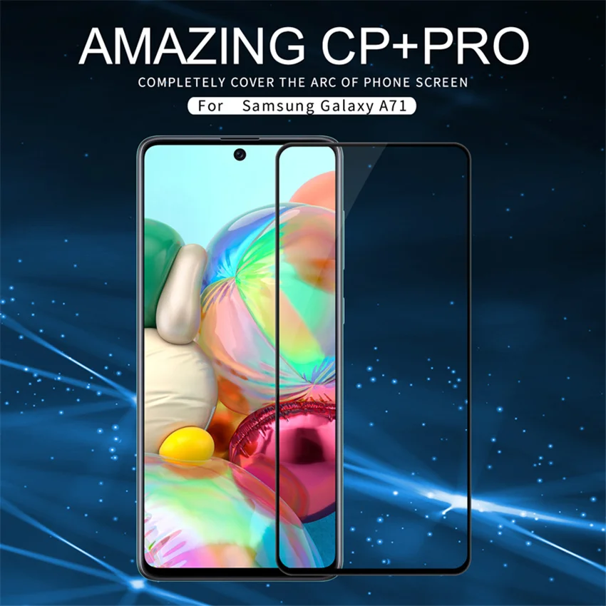 Для Samsung Galaxy A71 закаленное стекло полное покрытие взрывозащищенное Закаленное