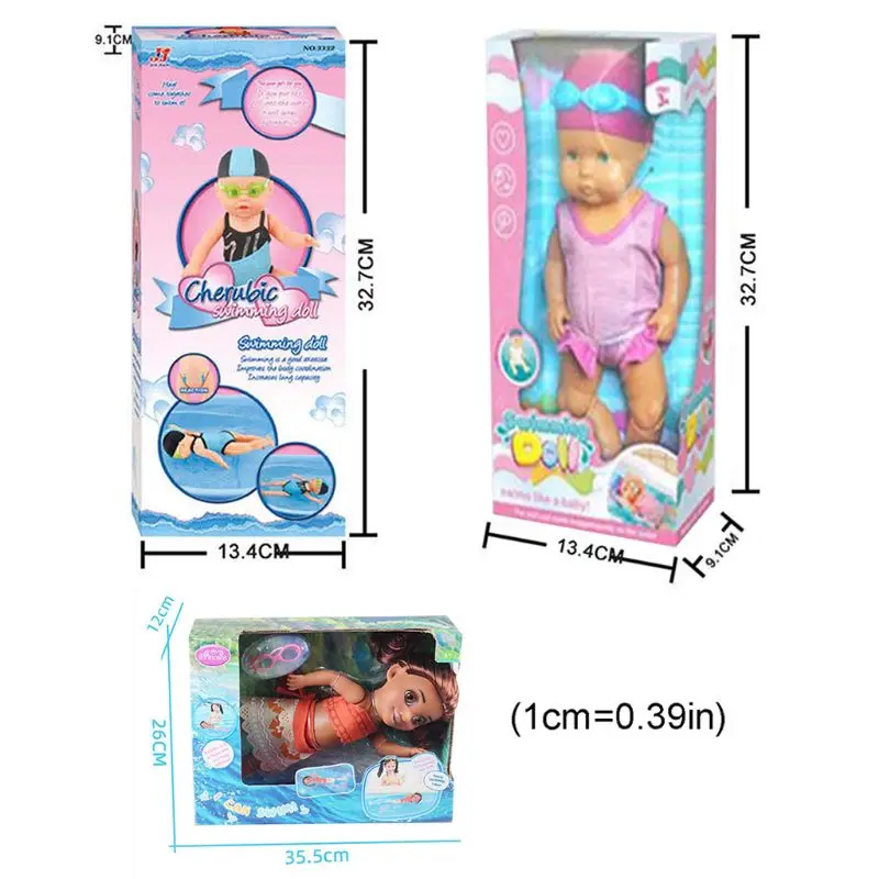 Детская кукла для плавания, водонепроницаемая электрическая кукла, детская пляжная водная игрушка для бассейна, передвижные шарнирные эле... от AliExpress WW