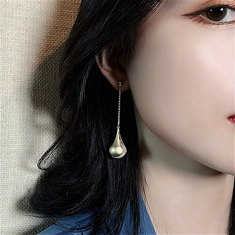 2 шт./компл. простые женские серьги завернутый с жемчужным кулоном золотые