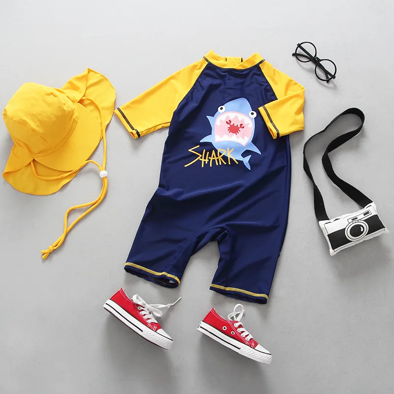 Детский купальник Baby Boy купальный костюм для мальчиков 2019 Новый мультфильм Акула