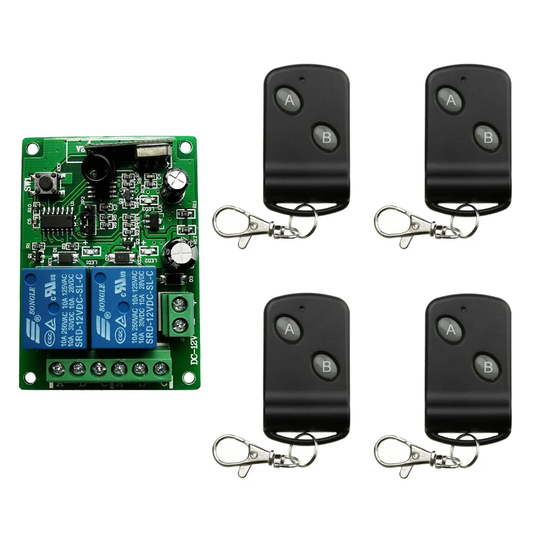 DC12V 24V 2CH каналы 2 CH RF беспроводной переключатель системы дистанционного