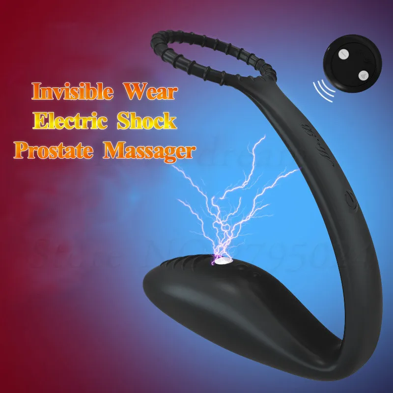 Секс игрушки для мужчин беспроводной массажер простаты с электрическим током