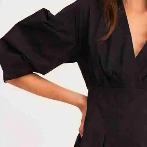 

2020 Autumn and Winter New Palace Sleeve V-neck Ladies Dress