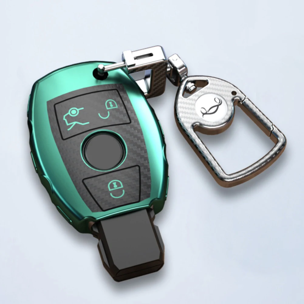 Модный металлический брелок для ключей Серебряный Цвет с инкрустацией