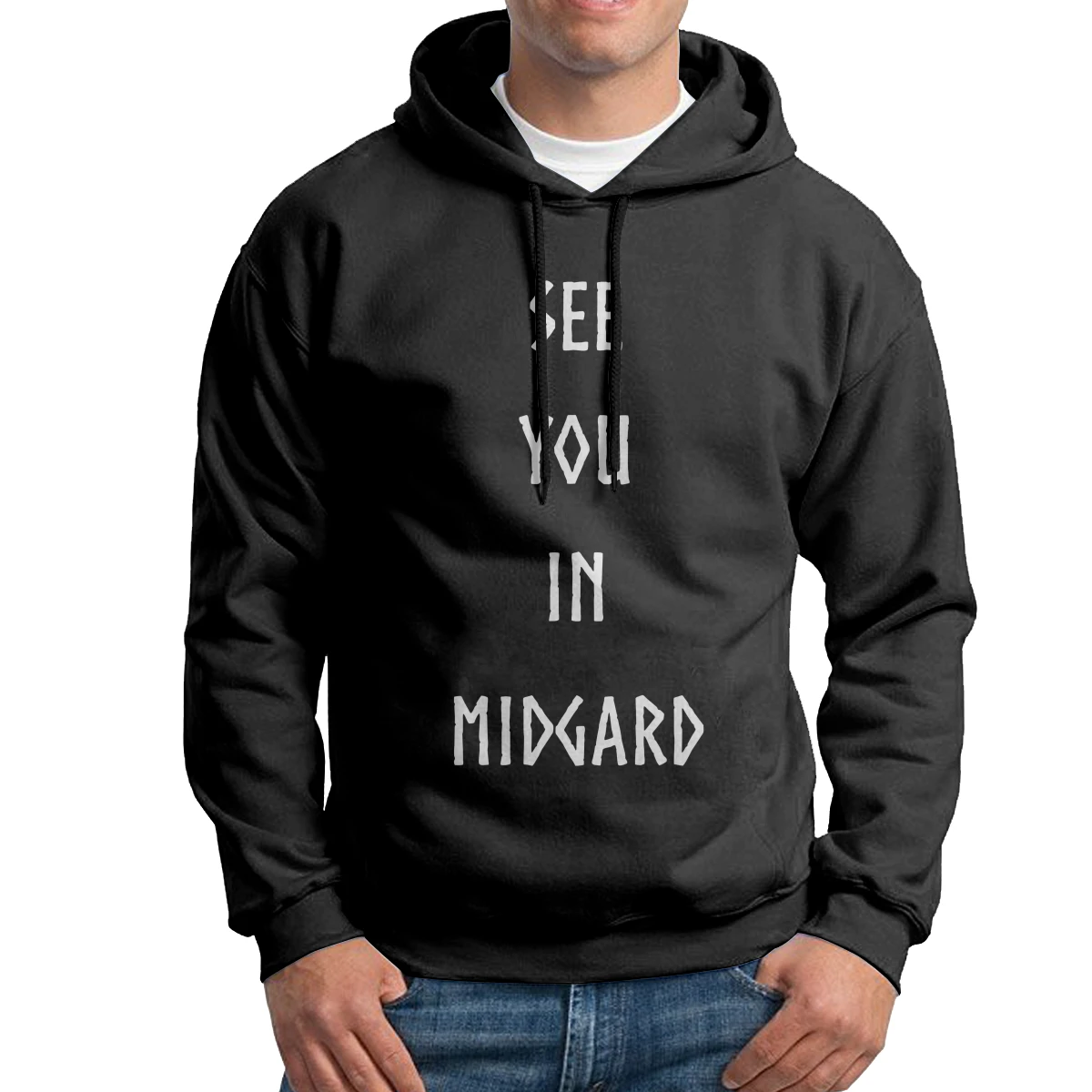 

See You In Midgard Men's Sweatshirt Graphic Cotton Hoodies Printed Pullovers