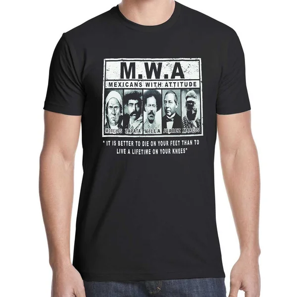 

Mexican With Attitude T-Shirt Mens Round Neck Short Sleeves T-shirt Cotton Bottoming T Shirt Casual Tops Fashion Clothing