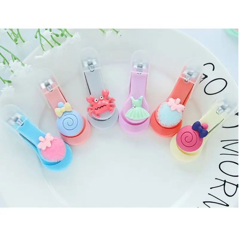 Милый мультфильм фруктовая форма нержавеющая сталь машинка для стрижки ногтей