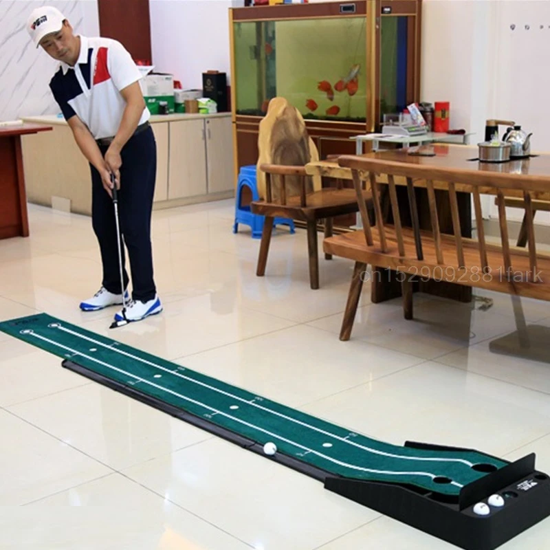 3M Portable Indoor Golf Putting Green Swing Trainer Set Putter Fairway Velvet Training Aids Home Office Mini | Спорт и развлечения