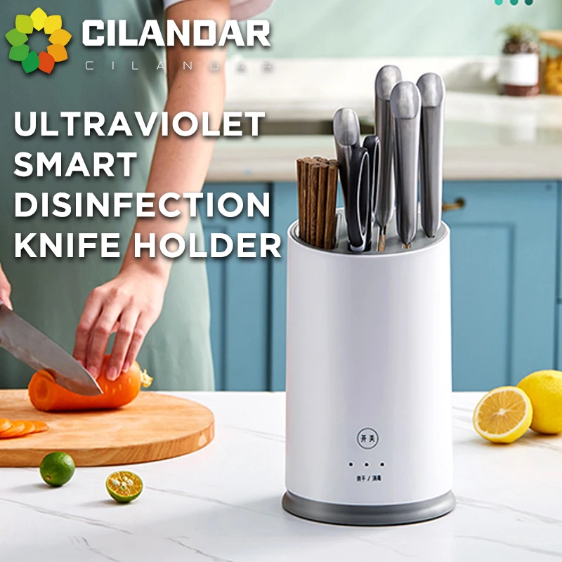 

Intelligent Electric Chef Cleavers Sterilizers Dual Use Detoxification Machine Knife Holder UV Sterilized Chopstick Sterilizer