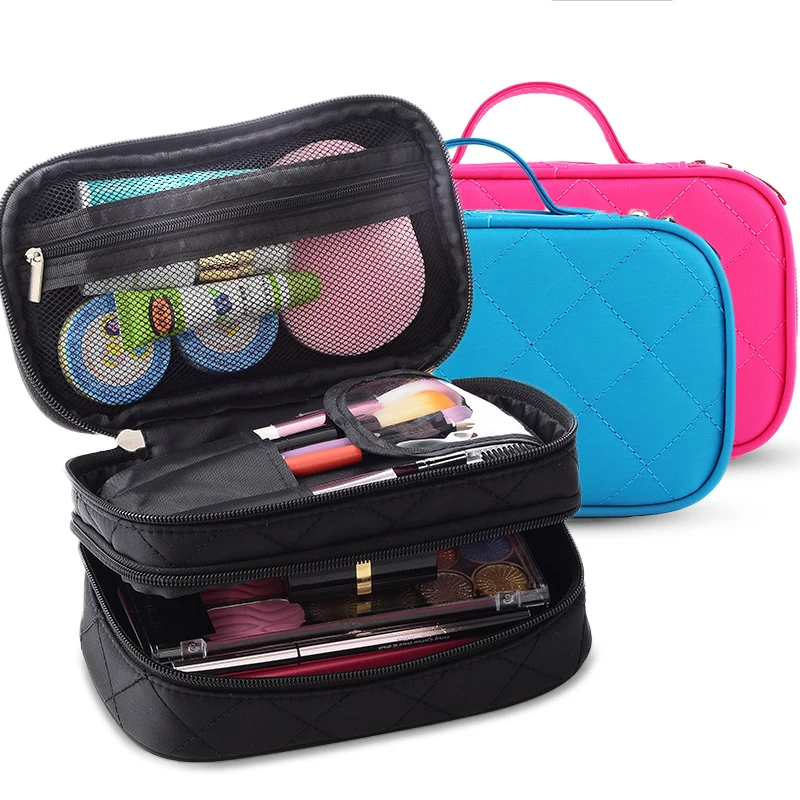 Дорожная сумка для хранения косметики чехол косметичка многофункциональный