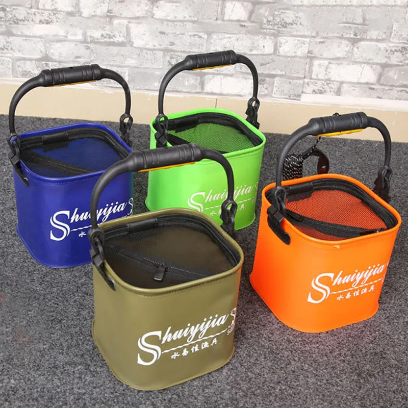 

Качественное портативное складное ведро, рыболовное ведро, холщовое складное ведро для живой рыбы, для аквариума, рыболовные снасти, оборуд...