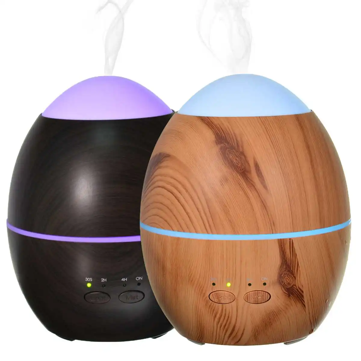 

300ML Wood Aroma Diffusor Oli Essential Mini Humidifier Aroma Diffuser Air Purifier Home Office AC100-240V Ultrasonic Humidifier