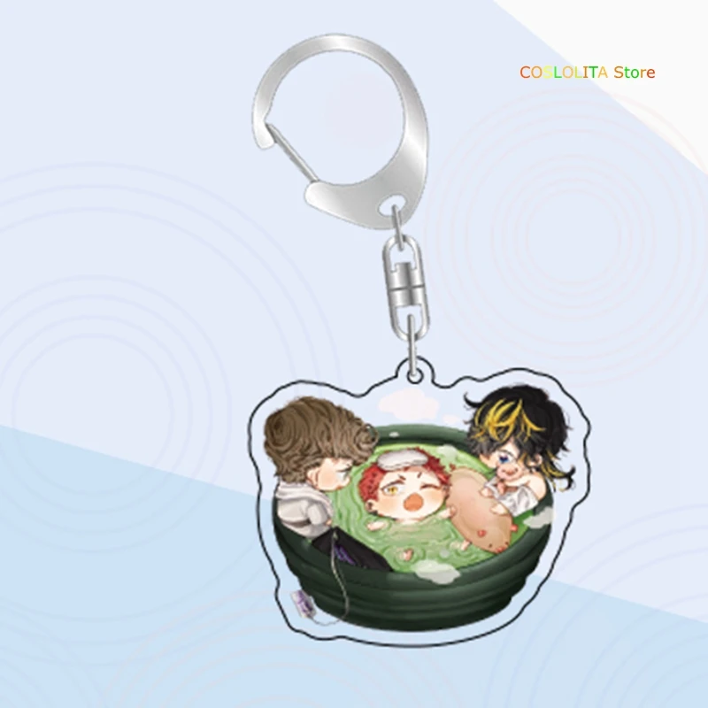 Anime Division Rap Battle Hypnosis Mic Cute Keychain Collection Cartoon Keyrings School Bag Itabag Pendant Xmas Gifts | Тематическая