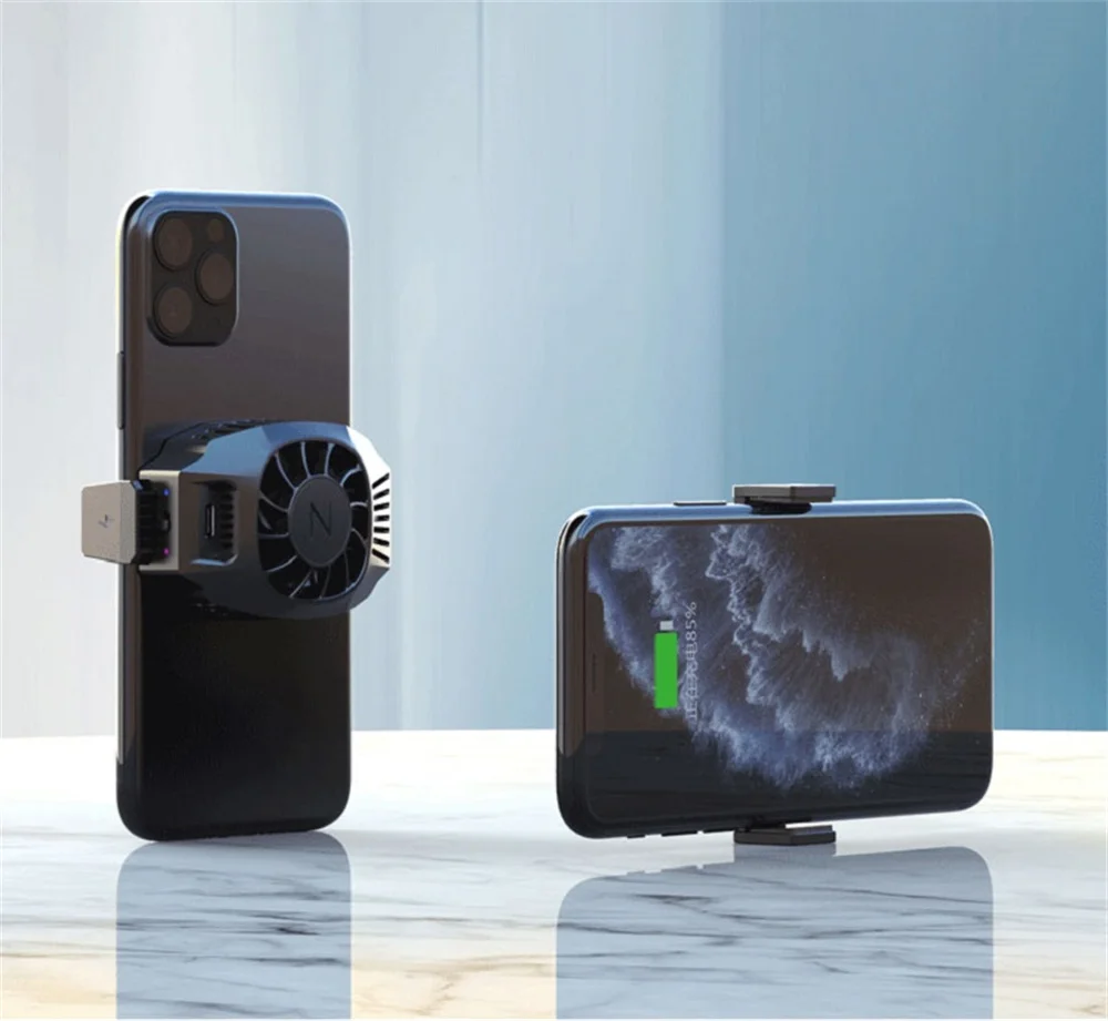 

10W Fast Charger Portable With Cooling Fan&Holder Radiator Wireless Charging Phone