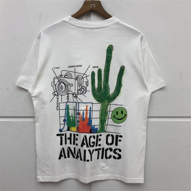 2020ss летняя стильная футболка модная повседневная с коротким рукавом и КАКТУСОМ в