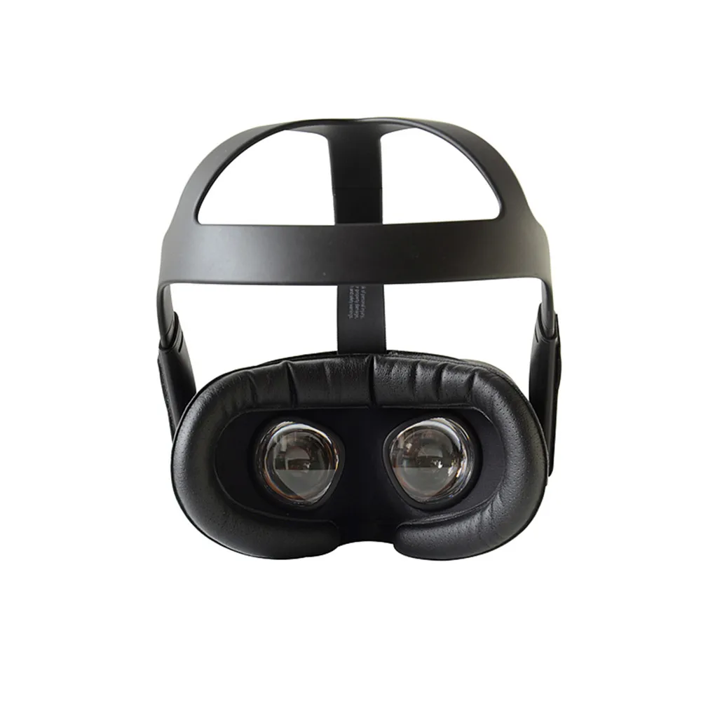 Шлем для очков виртуальной реальности защитная дышащая кожаная фланелевая маска