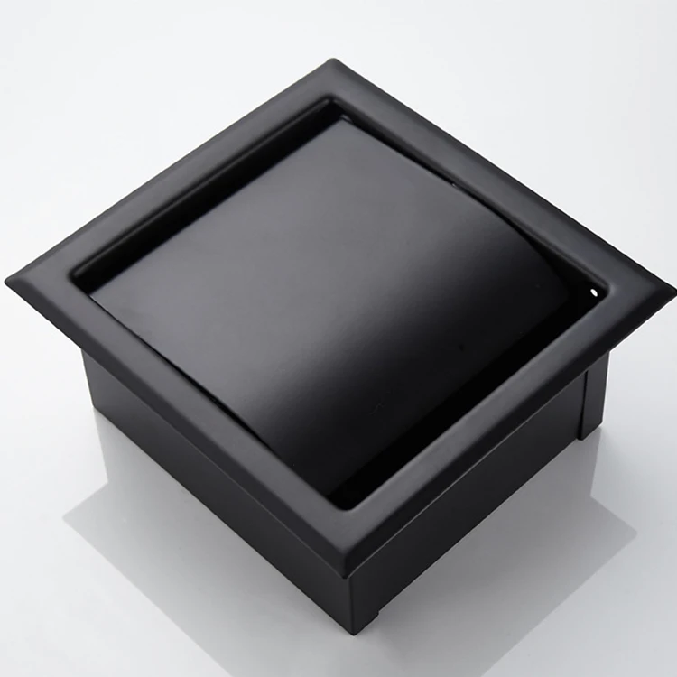 Встраиваемый держатель для туалетной бумаги коробка из нержавеющей стали с